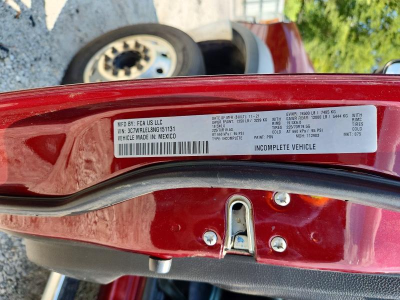 Продажа на аукционе авто 2022 Ram 4500, vin: 3C7WRLEL8NG151131, номер лота: 67195256