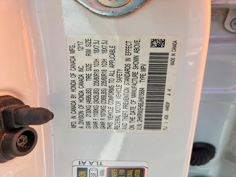 67516026 :رقم المزاد ، 2HKRW2H95JH615684 vin ، 2018 Honda Cr-v مزاد بيع