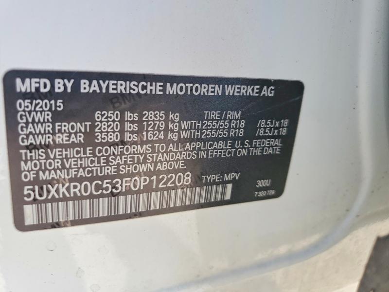 Aukcja sprzedaży 2015 Bmw X5, vin: 5UXKR0C53F0P12208, numer aukcji: 68379396