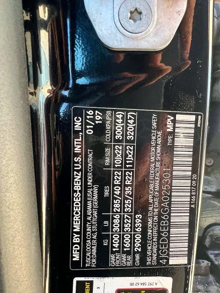 Aukcja sprzedaży 2016 Mercedes-benz Gle Coupe, vin: 4JGED6EB6GA025301, numer aukcji: 68504576