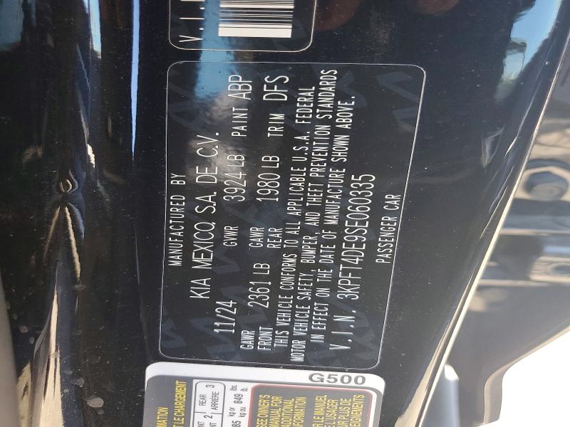 68619806 :رقم المزاد ، 3KPFT4DE9SE060335 vin ، 2025 Kia K4 مزاد بيع