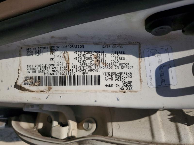 Aukcja sprzedaży 1996 Toyota 4runner, vin: JT3HN87R2T0045540, numer aukcji: 67478716