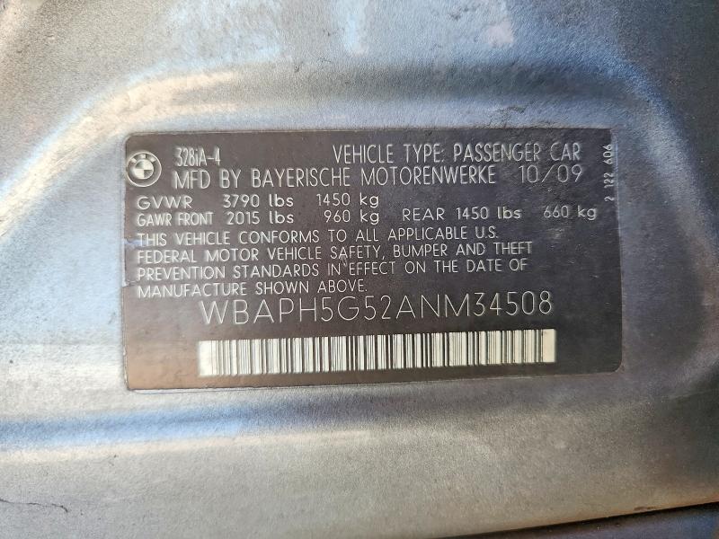 Aukcja sprzedaży 2010 Bmw 328, vin: WBAPH5G52ANM34508, numer aukcji: 67014036