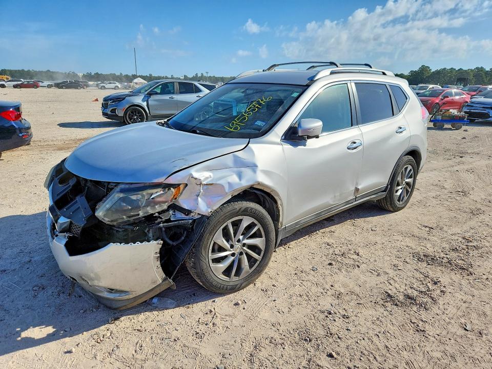 2014 Nissan Rogue მანქანა იყიდება აუქციონზე, vin: 5N1AT2MT0EC846433, აუქციონის ნომერი: 69565776