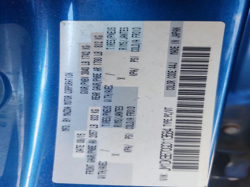 67211706 :رقم المزاد ، JM1DKBB70G0113684 vin ، 2016 Mazda Cx-3 مزاد بيع