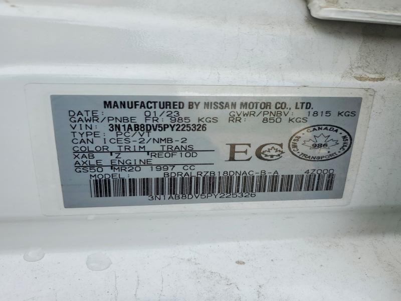 Продаж на аукціоні авто 2023 Nissan Sentra, vin: 3N1AB8DV5PY225326, номер лоту: 66453046