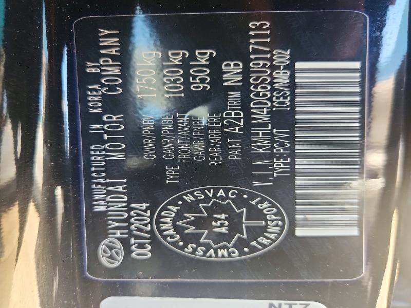68243336 :رقم المزاد ، KMHLM4DG6SU917113 vin ، 2025 Hyundai Elantra مزاد بيع