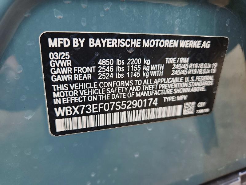Продаж на аукціоні авто 2025 Bmw X1, vin: WBX73EF07S5290174, номер лоту: 68275306