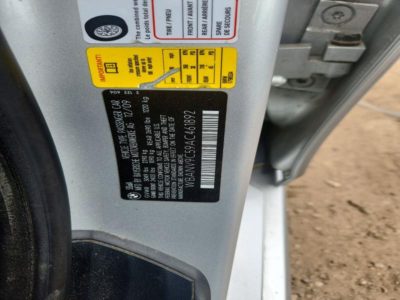 68518656 :رقم المزاد ، WBANV9C59AC461892 vin ، 2010 Bmw 535 مزاد بيع
