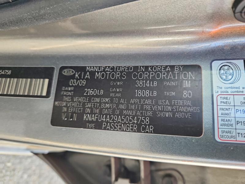 Aukcja sprzedaży 2010 Kia Forte, vin: KNAFU4A29A5054758, numer aukcji: 66741826