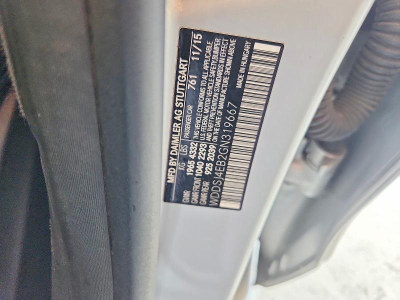 2016 Mercedes-benz Cla მანქანა იყიდება აუქციონზე, vin: WDDSJ4EB2GN319667, აუქციონის ნომერი: 69785086