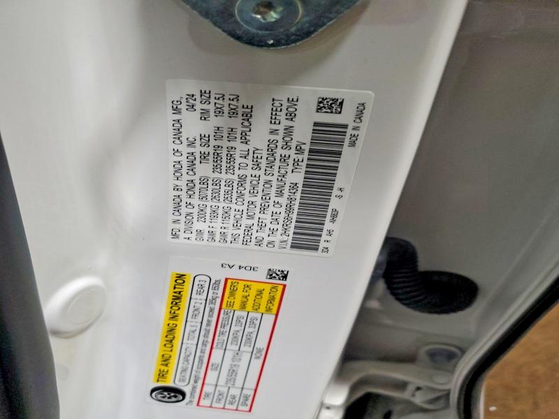 2024 Honda Cr-v მანქანა იყიდება აუქციონზე, vin: 2HKRS6H99RH814364, აუქციონის ნომერი: 70480196