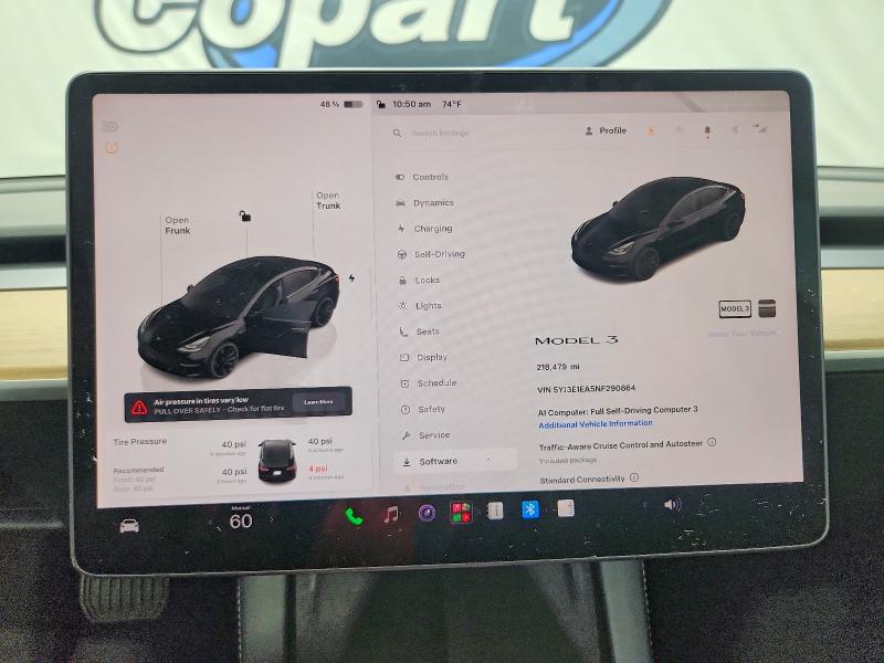 Aukcja sprzedaży 2022 Tesla Model 3, vin: 5YJ3E1EA5NF290864, numer aukcji: 67738446