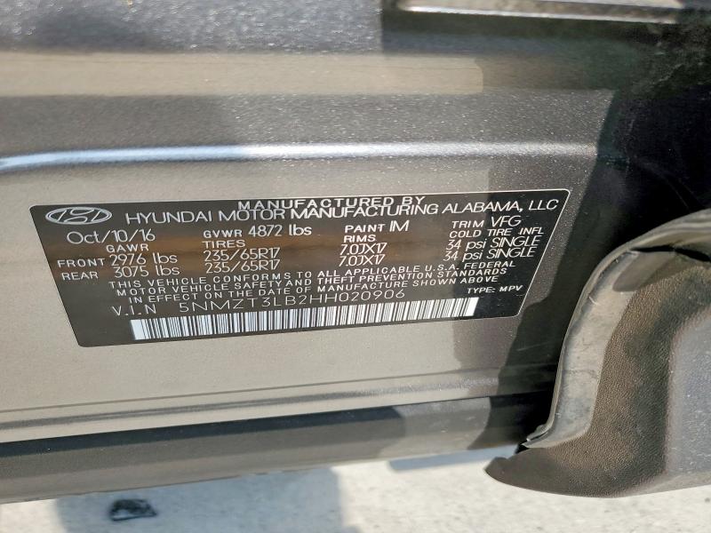 Продажа на аукционе авто 2017 Hyundai Santa Fe Sport, vin: 5NMZT3LB2HH020906, номер лота: 68538006
