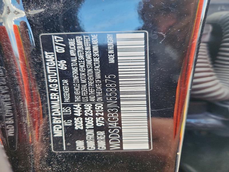 67181136 :رقم المزاد ، WDDSJ4GB3JN558875 vin ، 2018 Mercedes-benz Cla مزاد بيع