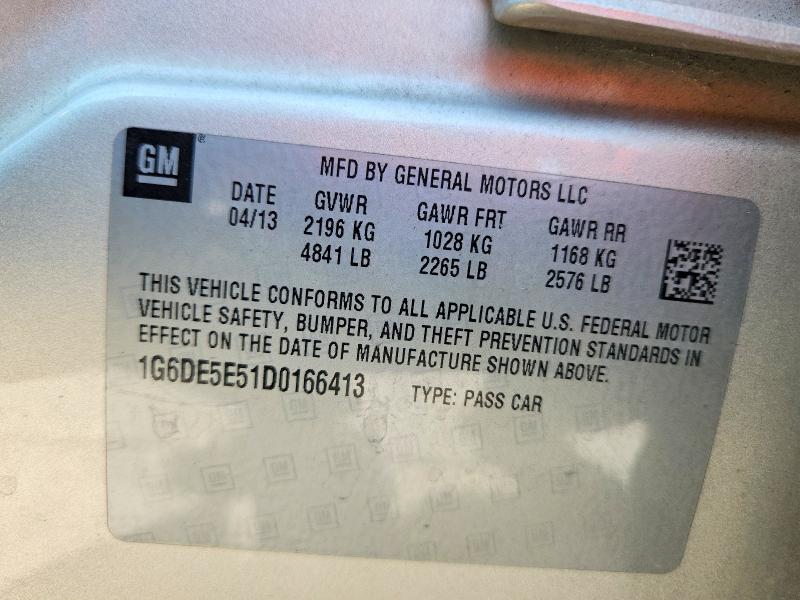 Продажа на аукционе авто 2013 Cadillac Cts, vin: 1G6DE5E51D0166413, номер лота: 67899626