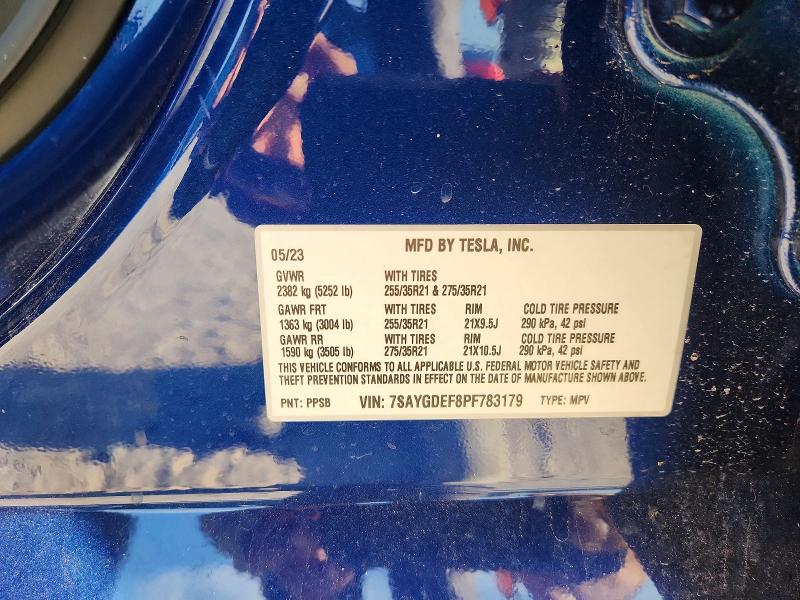 Aukcja sprzedaży 2023 Tesla Model Y, vin: 7SAYGDEF8PF783179, numer aukcji: 68492676