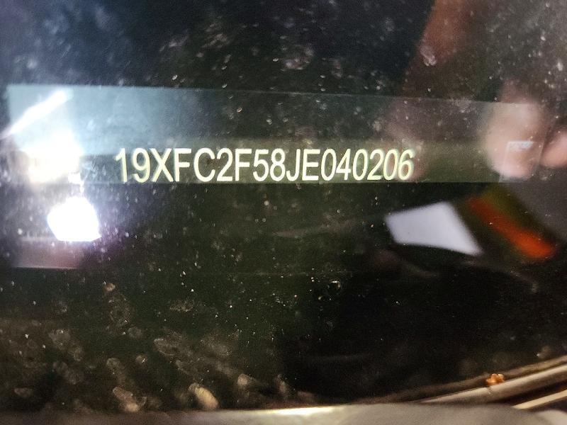 67603766 :رقم المزاد ، 19XFC2F58JE040206 vin ، 2018 Honda Civic مزاد بيع