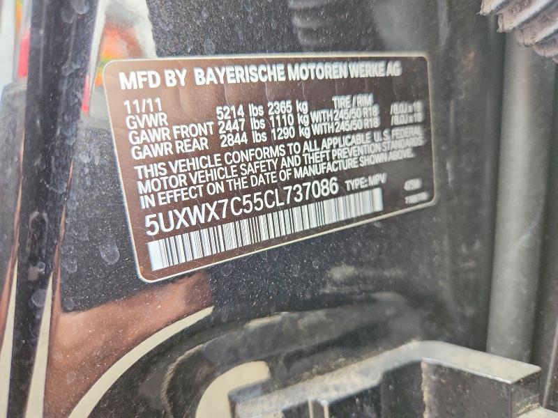 Продажа на аукционе авто 2012 Bmw X3, vin: 5UXWX7C55CL737086, номер лота: 69845956