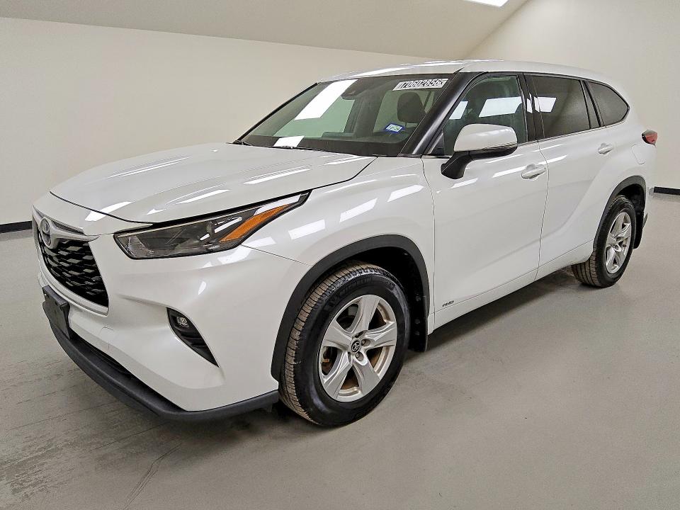 2022 Toyota Highlander მანქანა იყიდება აუქციონზე, vin: 5TDBBRCH5NS544202, აუქციონის ნომერი: 70602856
