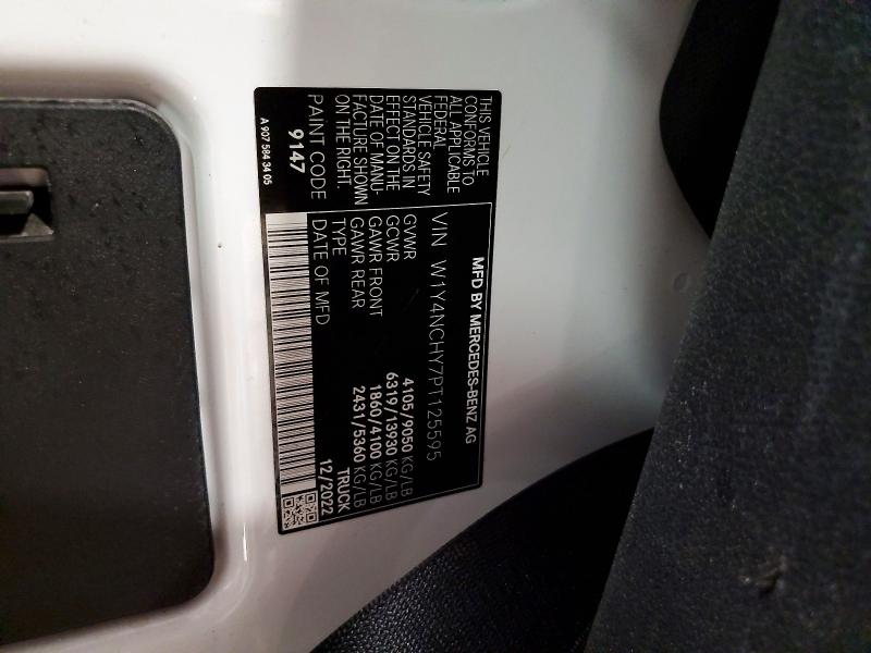 69431876 :رقم المزاد ، W1Y4NCHY7PT125595 vin ، 2023 Mercedes-benz Sprinter مزاد بيع
