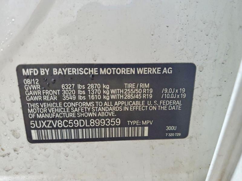 Aukcja sprzedaży 2013 Bmw X5, vin: 5UXZV8C59DL899359, numer aukcji: 68075156