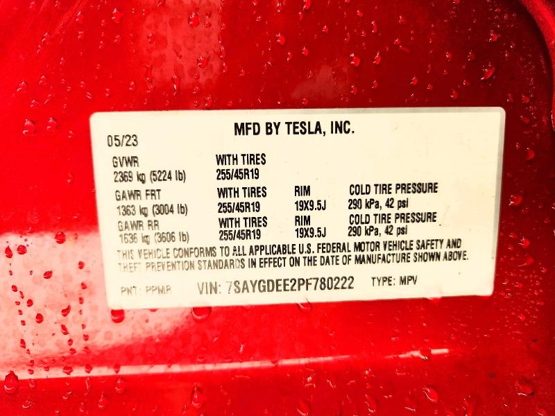 2023 Tesla Model Y მანქანა იყიდება აუქციონზე, vin: 7SAYGDEE2PF780222, აუქციონის ნომერი: 69632466