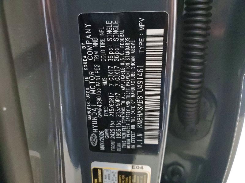 Aukcja sprzedaży 2026 Hyundai Kona, vin: KM8HA3AB8TU491461, numer aukcji: 68286276