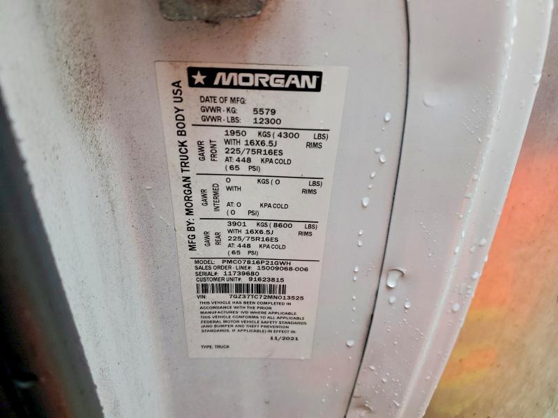 Aukcja sprzedaży 2021 Gmc Savana, vin: 7GZ37TC72MN013525, numer aukcji: 67198136