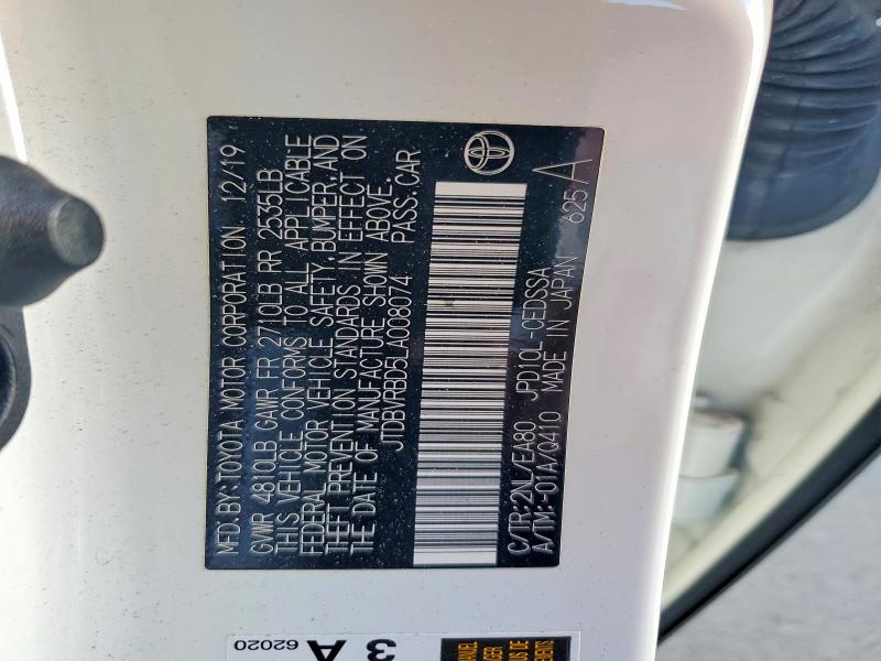 Продаж на аукціоні авто 2020 Toyota Mirai, vin: JTDBVRBD5LA008074, номер лоту: 68520016