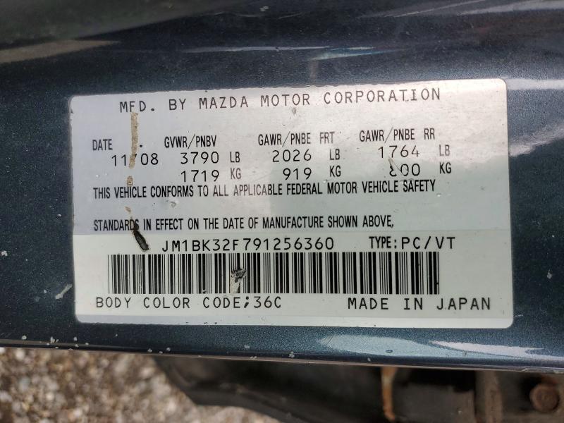 Aukcja sprzedaży 2009 Mazda 3, vin: JM1BK32F791256360, numer aukcji: 67515766