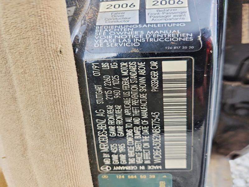 Продажа на аукционе авто 1992 Mercedes-benz 300, vin: WDBEA30E2NB577543, номер лота: 69936096