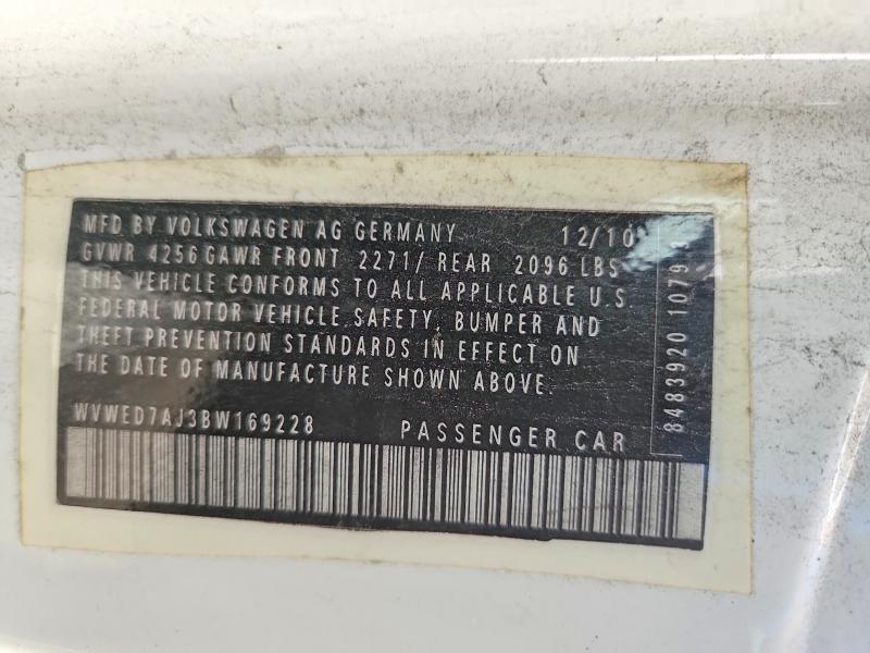 Продажа на аукционе авто 2011 Volkswagen Gti, vin: WVWED7AJ3BW169228, номер лота: 68174276