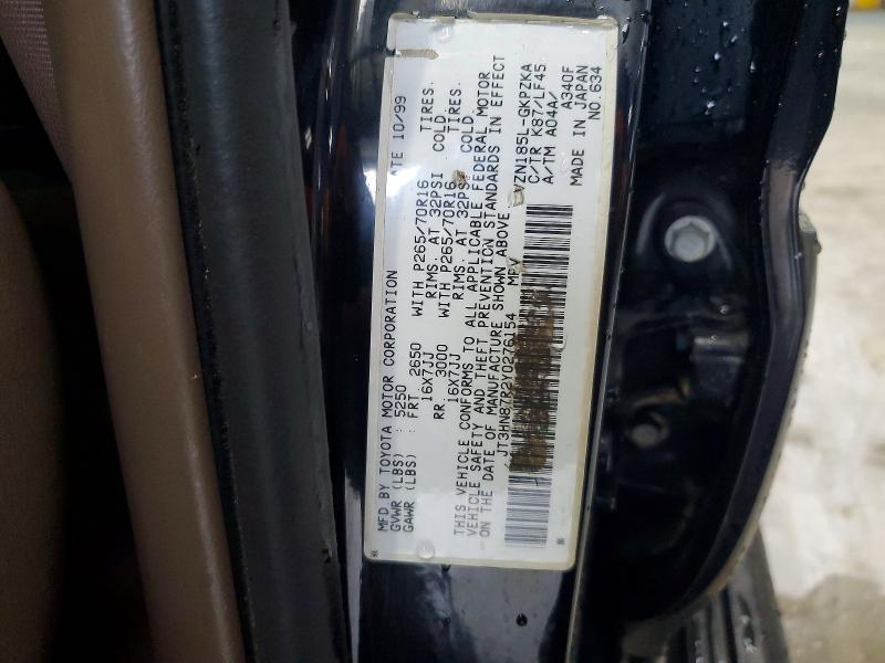 70036096 :رقم المزاد ، JT3HN87R2Y0276154 vin ، 2000 Toyota 4runner مزاد بيع