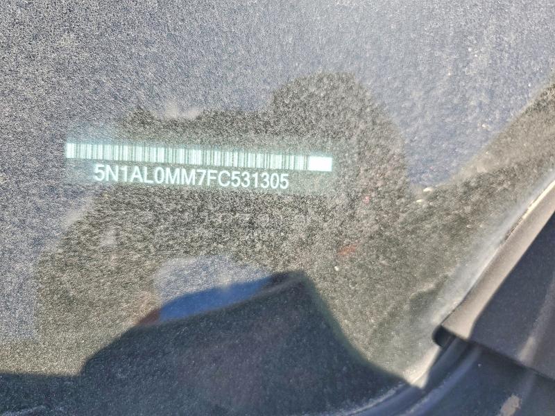 Aukcja sprzedaży 2015 Infiniti Qx60, vin: 5N1AL0MM7FC531305, numer aukcji: 70728496