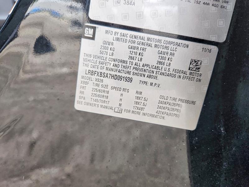 Aukcja sprzedaży 2017 Buick Envision, vin: LRBFXBSA7HD091939, numer aukcji: 70882976