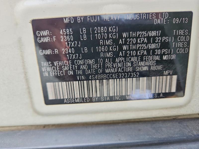 Продажа на аукционе авто 2014 Subaru Outback, vin: 4S4BRBCC6E3237352, номер лота: 67903786