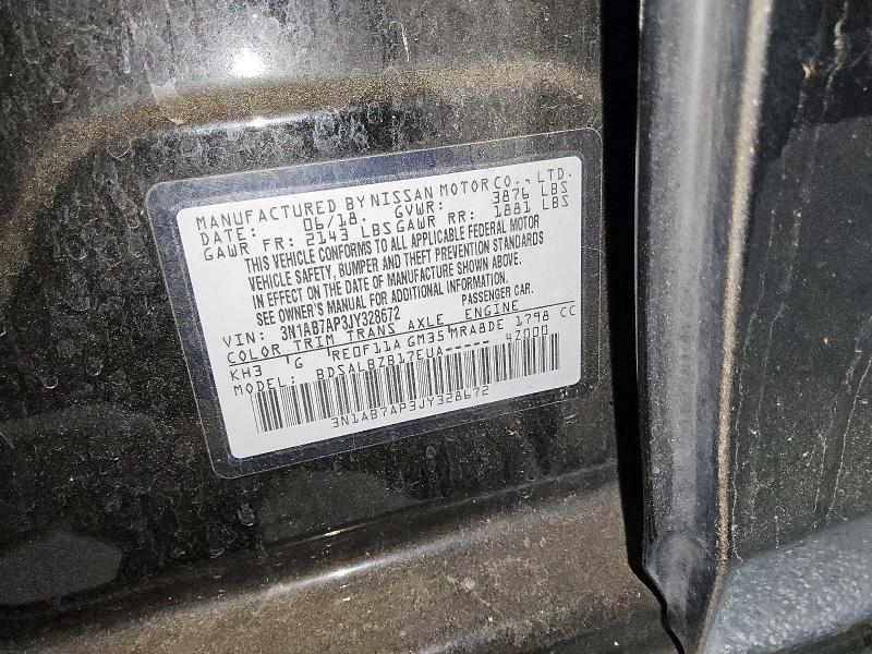Aukcja sprzedaży 2018 Nissan Sentra, vin: 3N1AB7AP3JY328672, numer aukcji: 64885756