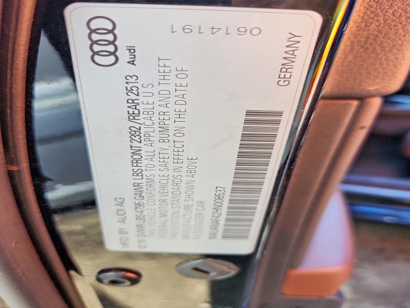 67722926 :رقم المزاد ، WAUANAF42HN008537 vin ، 2017 Audi A4 مزاد بيع