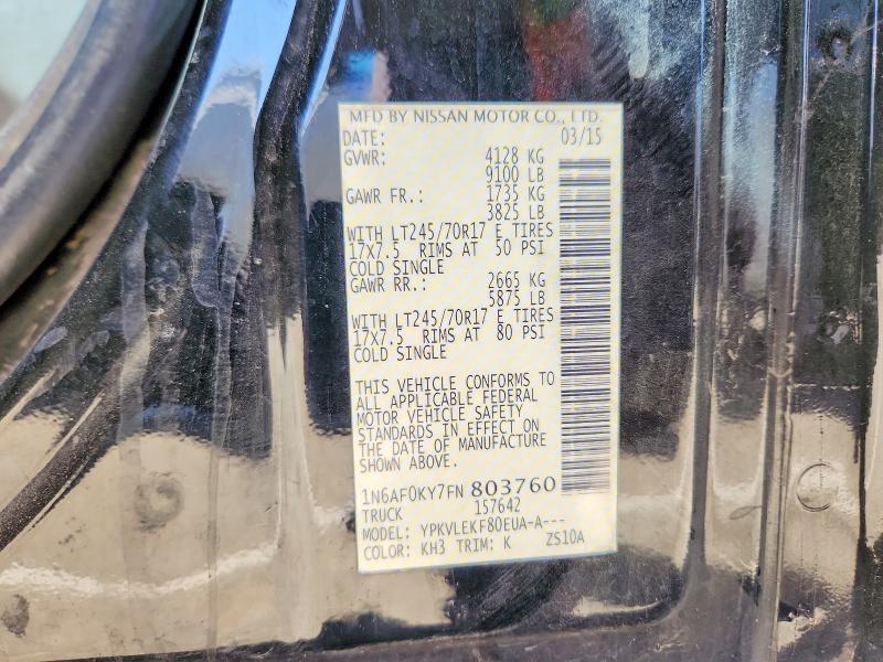 Продаж на аукціоні авто 2015 Nissan Nv, vin: 1N6AF0KY7FN803760, номер лоту: 70622246