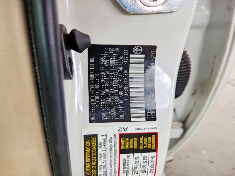 Продаж на аукціоні авто 2011 Toyota Avalon, vin: 4T1BK3DB5BU380816, номер лоту: 67927126