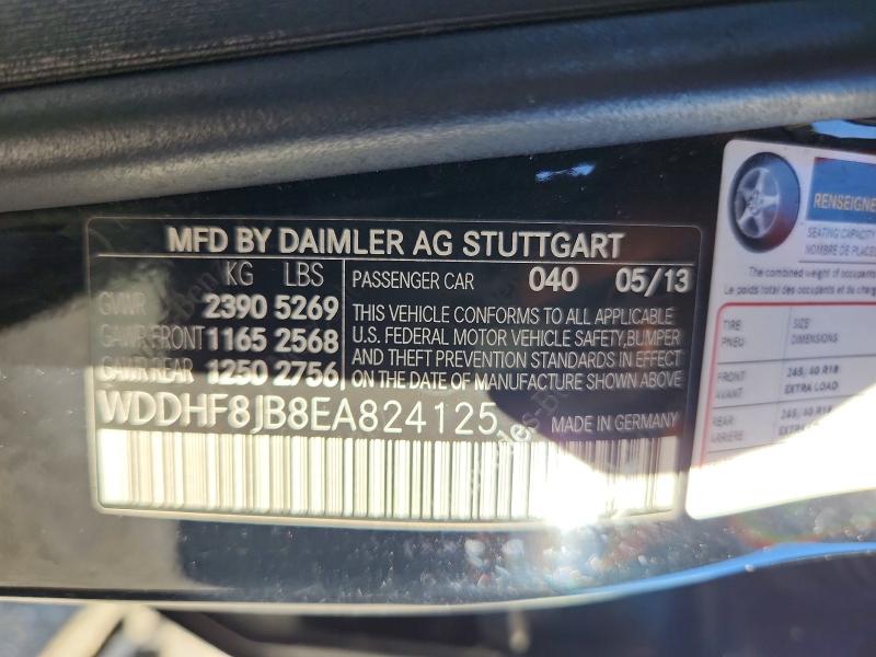 69922386 :رقم المزاد ، WDDHF8JB8EA824125 vin ، 2014 Mercedes-benz E مزاد بيع