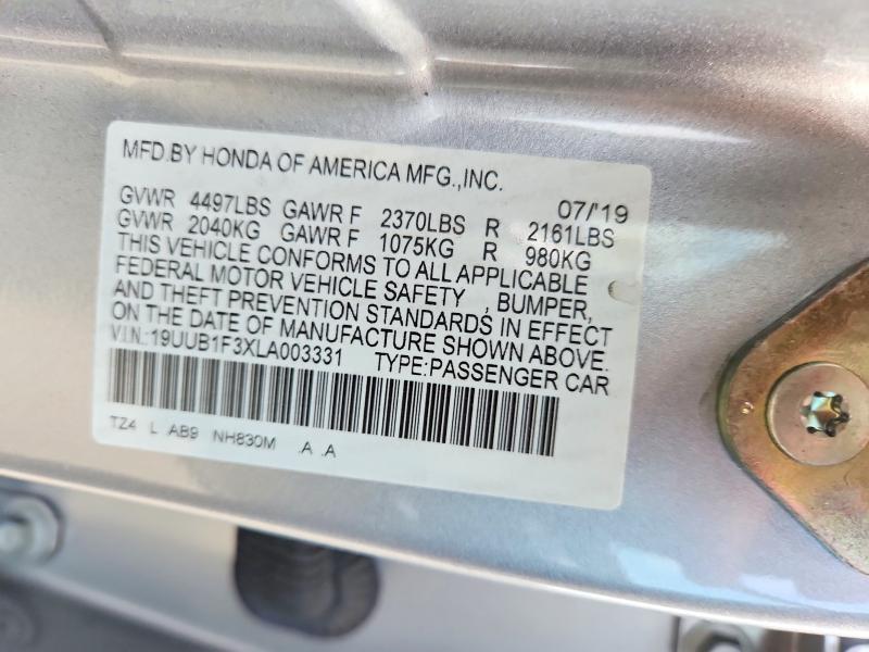 Продаж на аукціоні авто 2020 Acura Tlx, vin: 19UUB1F3XLA003331, номер лоту: 68197896