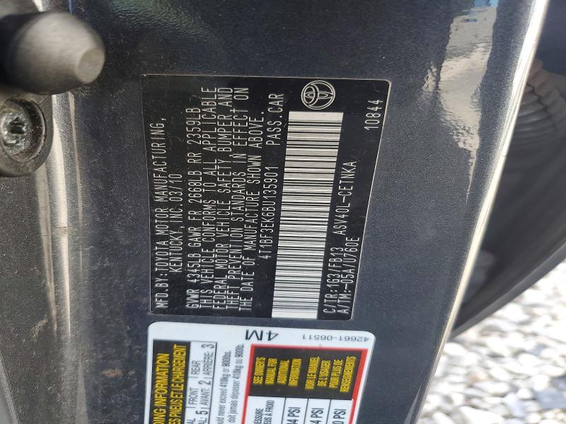 Продажа на аукционе авто 2011 Toyota Camry, vin: 4T1BF3EK6BU135901, номер лота: 68095306