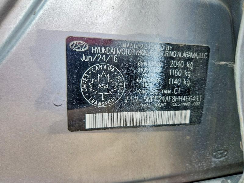 Продаж на аукціоні авто 2017 Hyundai Sonata, vin: 5NPE24AF8HH466493, номер лоту: 69308716