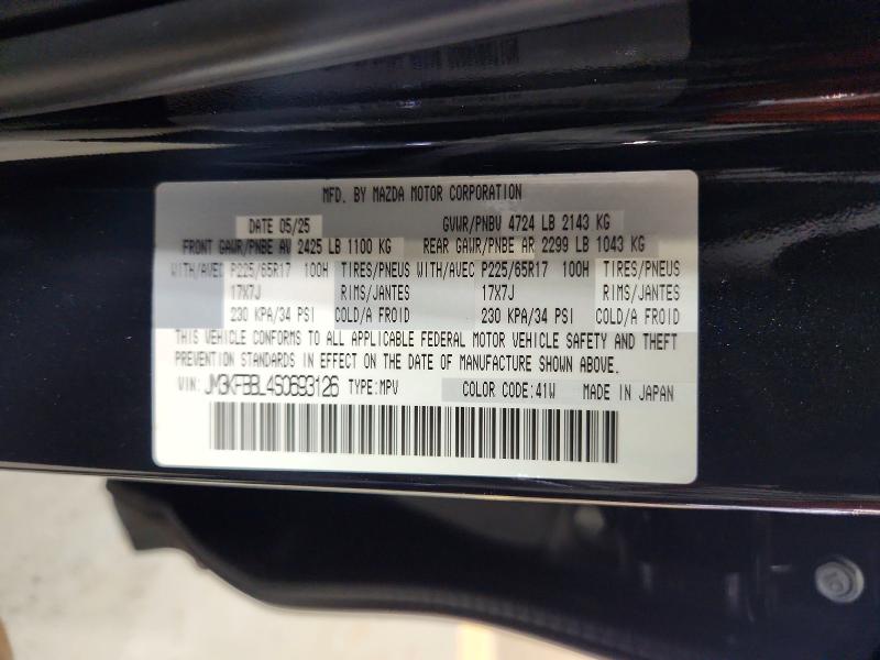 2025 Mazda Cx-5 მანქანა იყიდება აუქციონზე, vin: JM3KFBBL4S0693126, აუქციონის ნომერი: 70154506