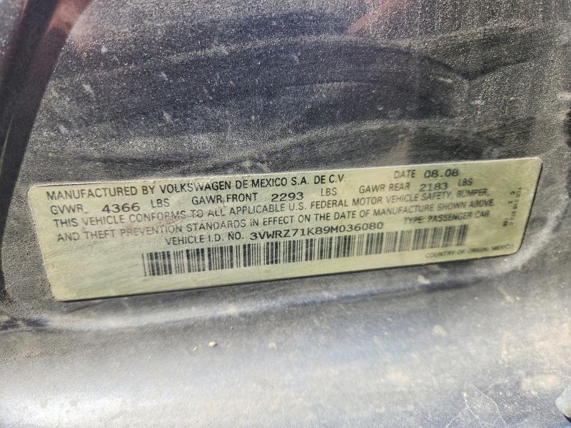 Aukcja sprzedaży 2009 Volkswagen Jetta, vin: 3VWRZ71K89M036080, numer aukcji: 69260356