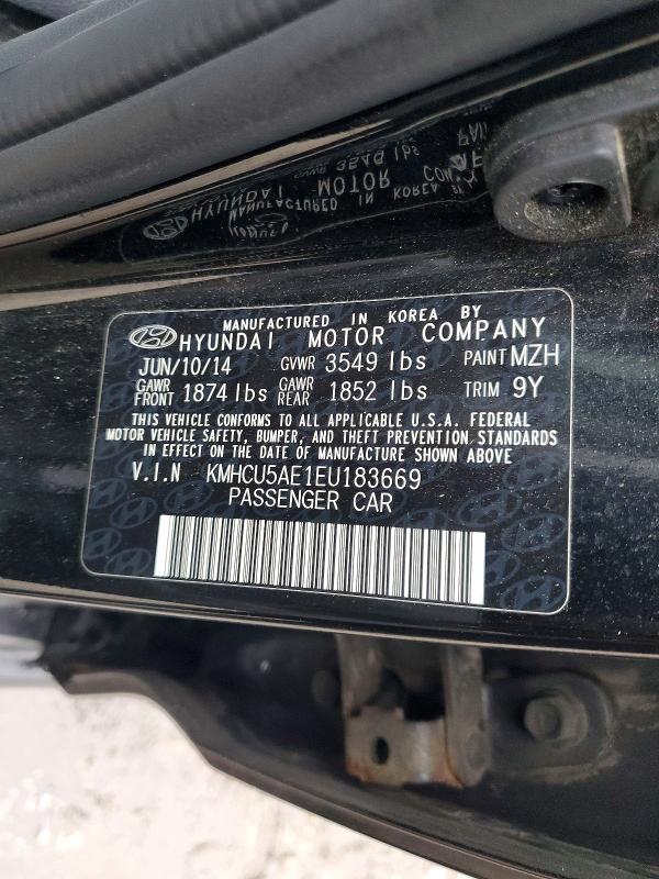 Продаж на аукціоні авто 2014 Hyundai Accent, vin: KMHCU5AE1EU183669, номер лоту: 67593576