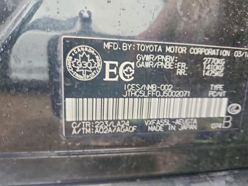 Продаж на аукціоні авто 2018 Lexus Ls, vin: JTHC5LFF0J5002071, номер лоту: 68482726