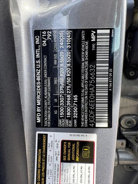 Продажа на аукционе авто 2017 Mercedes-benz Gls, vin: 4JGDF6EE0HA756632, номер лота: 68503916